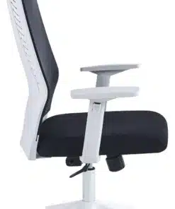 כיסא משרדי מסתובב שחור ולבן