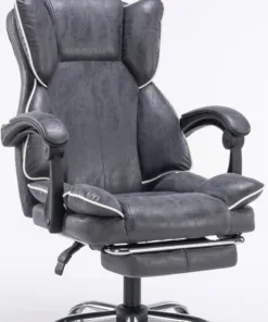 כסא מנהלים מרופד מעור