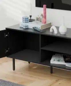 מזנון טלוויזיה יוקרתי שחור 160
