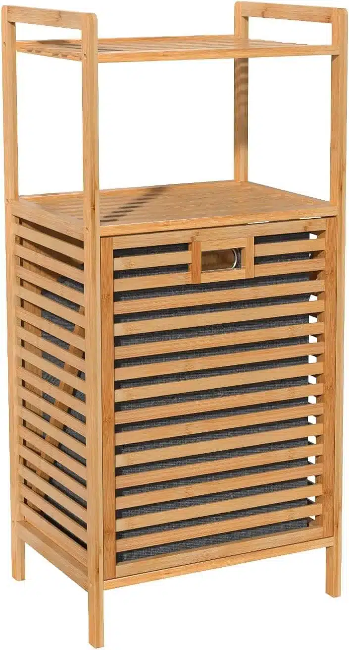 סל כביסה בצבע - ארון כביסה מבמבוק עם סל נשלף – פתרון אחסון רב-תכליתי לאמבטיה - כל הרהיטים סטייל מאסטר רהיטים - רהיטים איכותיים לבית ולמשרד סל כביסה בצבע