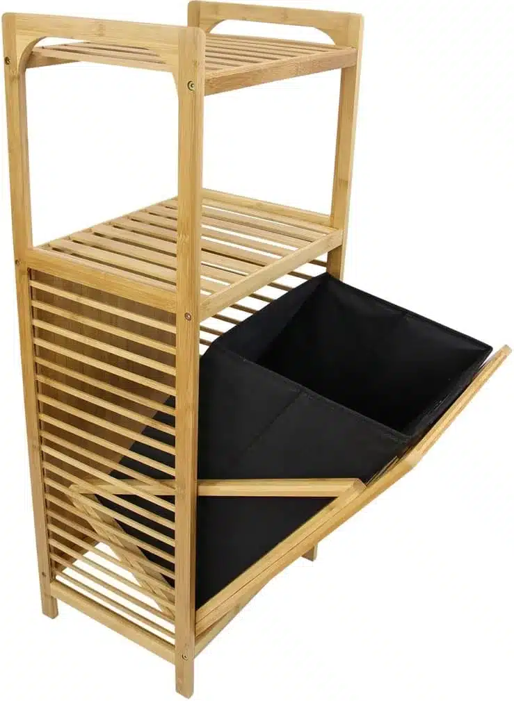 סל כביסה במבוק במבצע - ארון כביסה מבמבוק עם סל נשלף – פתרון אחסון רב-תכליתי לאמבטיה - כל הרהיטים סטייל מאסטר רהיטים - רהיטים איכותיים לבית ולמשרד סל כביסה במבוק במבצע