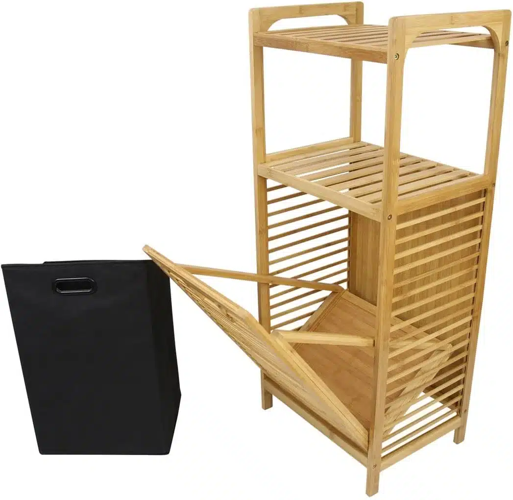 סל כביסה במבוק נשלף - ארון כביסה מבמבוק עם סל נשלף – פתרון אחסון רב-תכליתי לאמבטיה - כל הרהיטים סטייל מאסטר רהיטים - רהיטים איכותיים לבית ולמשרד סל כביסה במבוק נשלף