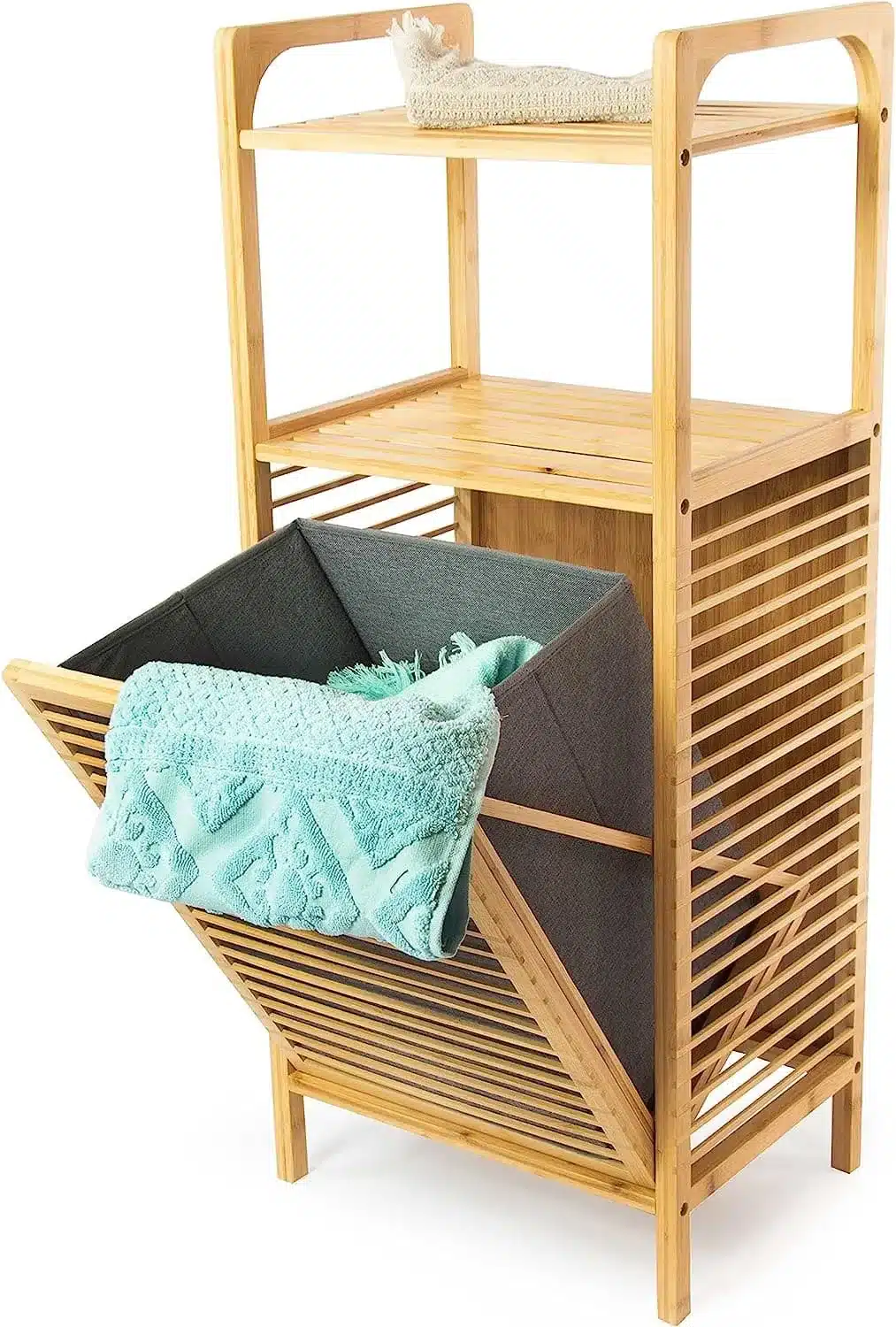 סל כביסה לאמבטיה - ארון כביסה מבמבוק עם סל נשלף – פתרון אחסון רב-תכליתי לאמבטיה - כל הרהיטים סטייל מאסטר רהיטים - רהיטים איכותיים לבית ולמשרד סל כביסה לאמבטיה