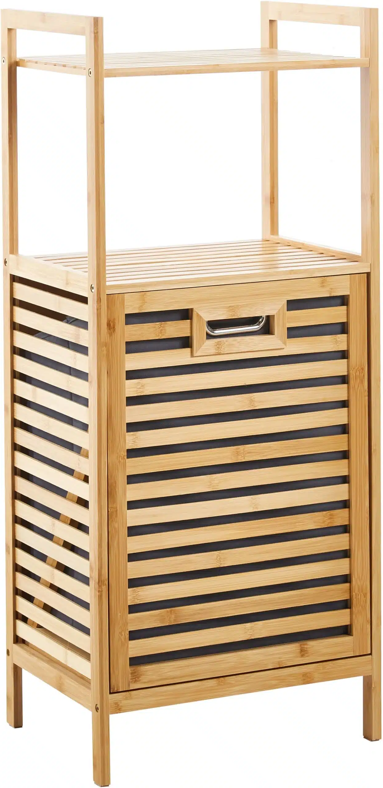 סל כביסה קשיח - ארון כביסה מבמבוק עם סל נשלף – פתרון אחסון רב-תכליתי לאמבטיה - כל הרהיטים סטייל מאסטר רהיטים - רהיטים איכותיים לבית ולמשרד סל כביסה קשיח