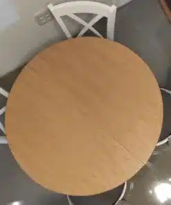 פינת אוכל עגולה נפתחת ל140סמ