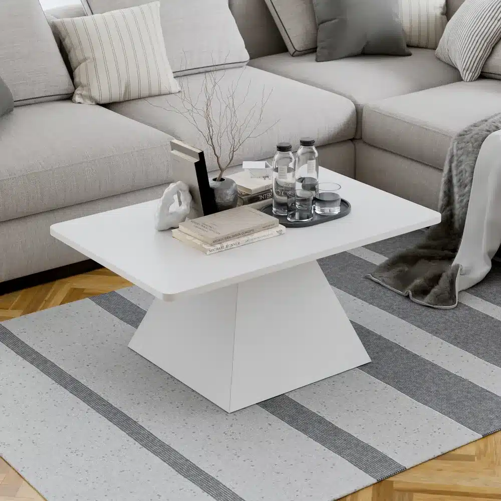 שולחן סלון במבצע בצבע בלבן - שולחן סלון מעוצב יוקרתי – השולחן המושלם לסלון המודרני - שולחנות לסלון סטייל מאסטר רהיטים - רהיטים איכותיים לבית ולמשרד שולחן סלון במבצע בצבע בלבן