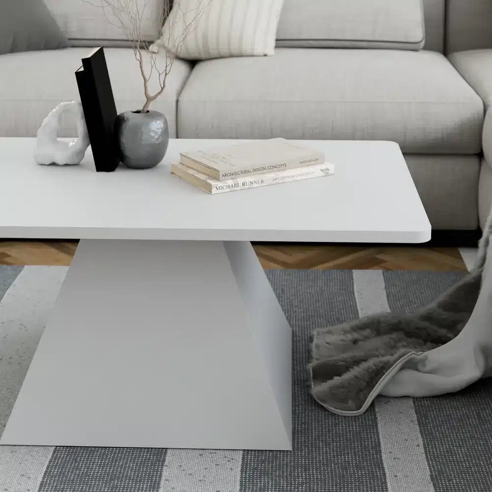 שולחן סלון מודרני לבן - שולחן סלון מעוצב יוקרתי – השולחן המושלם לסלון המודרני - שולחנות לסלון סטייל מאסטר רהיטים - רהיטים איכותיים לבית ולמשרד שולחן סלון מודרני לבן