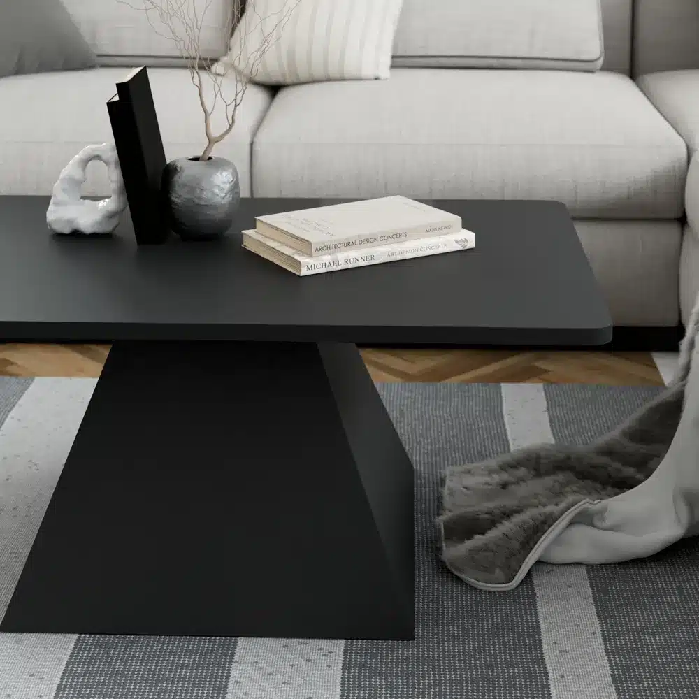 שולחן סלון מודרני שחור - שולחן סלון מעוצב יוקרתי – השולחן המושלם לסלון המודרני - שולחנות לסלון סטייל מאסטר רהיטים - רהיטים איכותיים לבית ולמשרד שולחן סלון מודרני שחור