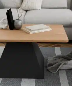 שולחן סלון מלבני בצבע אלון