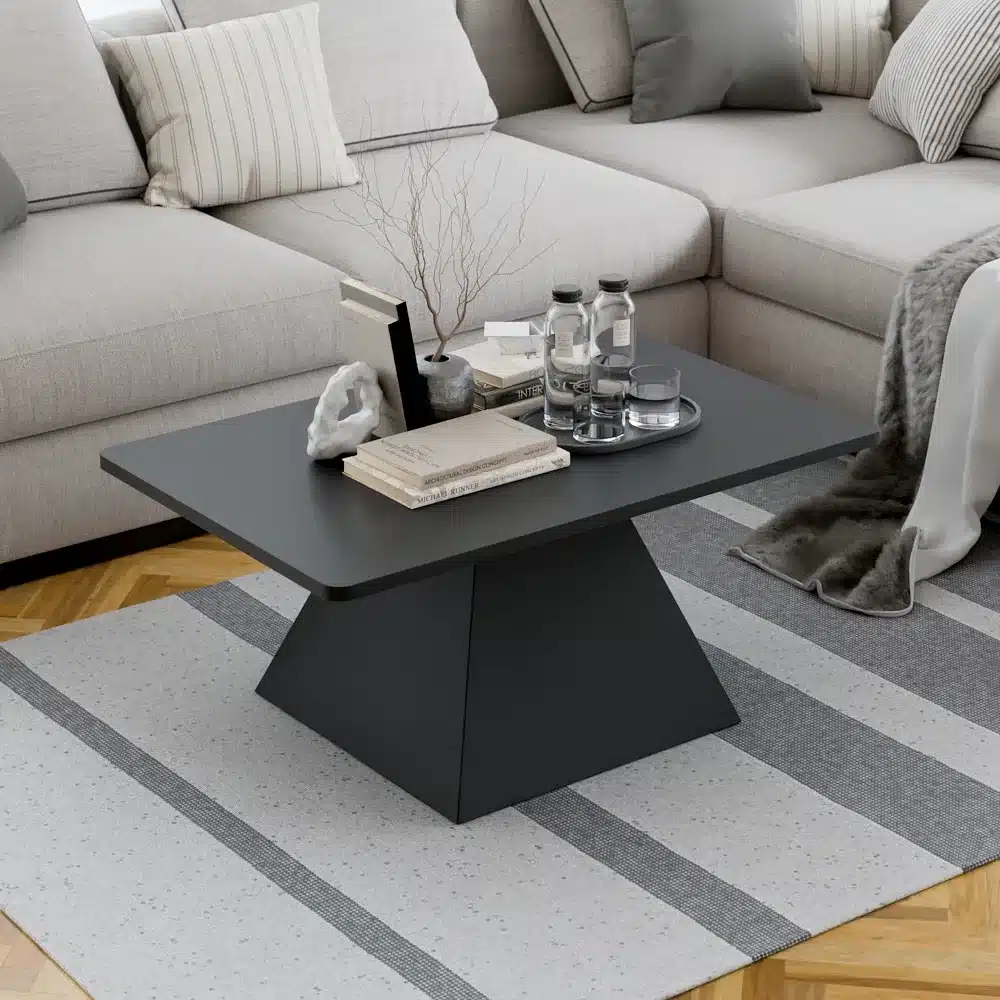 שולחן סלון שחור מלבני חיסול - שולחן סלון מעוצב יוקרתי – השולחן המושלם לסלון המודרני - שולחנות לסלון סטייל מאסטר רהיטים - רהיטים איכותיים לבית ולמשרד שולחן סלון שחור מלבני חיסול