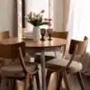 שולחן פינת אוכל עגולה קלאסית