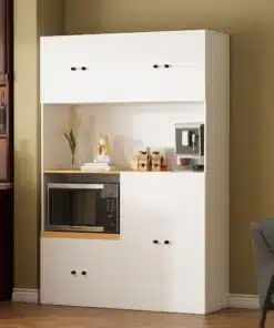 ארון למיקרוגל ומכונת קפה