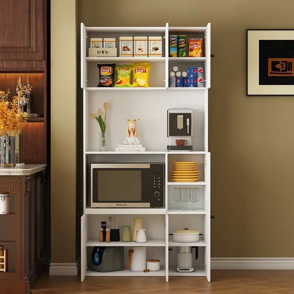 ארון מיקרוגל - ארון שירות למטבח עם תא למיקרוגל – פתרון אחסון חכם וקומפקטי - ארונות מטבח סטייל מאסטר רהיטים - רהיטים איכותיים לבית ולמשרד ארון מיקרוגל