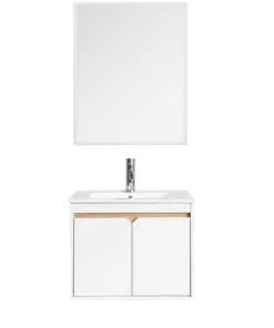 ארונית עם כיור ומראה