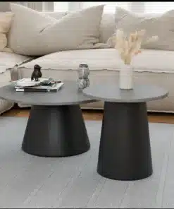 זוג שולחנות סלון עגולים