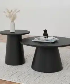 סט שולחנות לסלון עגולים