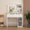 שידת איפור עם מראת לד