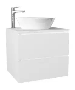 ארון אמבטיה תלוי עם כיור מונח