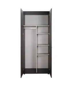 ארון בגדים עם מדפים ותלייה - ארון בגדים רוחב 90 סמ עם מדפים ותלייה - ארונות בגדים סטייל מאסטר רהיטים - רהיטים איכותיים לבית ולמשרד ארון בגדים עם מדפים ותלייה