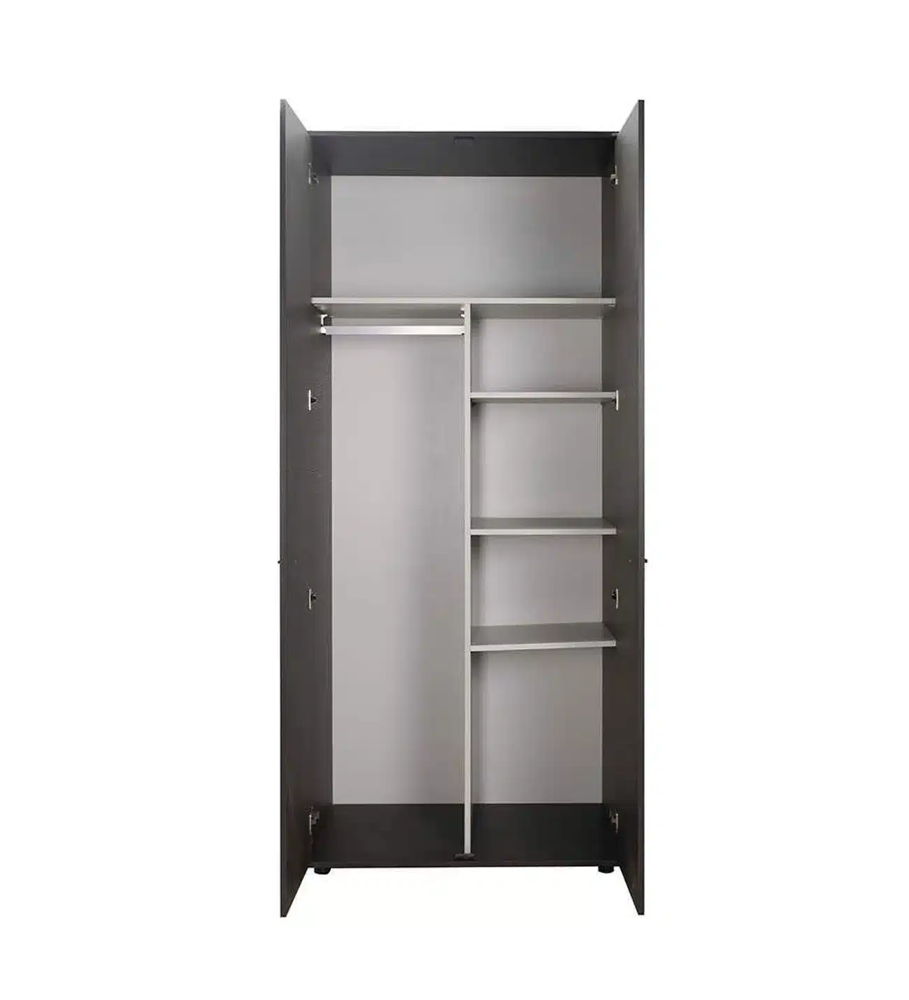 ארון בגדים עם מדפים ותלייה - ארון בגדים רוחב 90 סמ עם מדפים ותלייה - ארונות בגדים סטייל מאסטר רהיטים - רהיטים איכותיים לבית ולמשרד ארון בגדים עם מדפים ותלייה