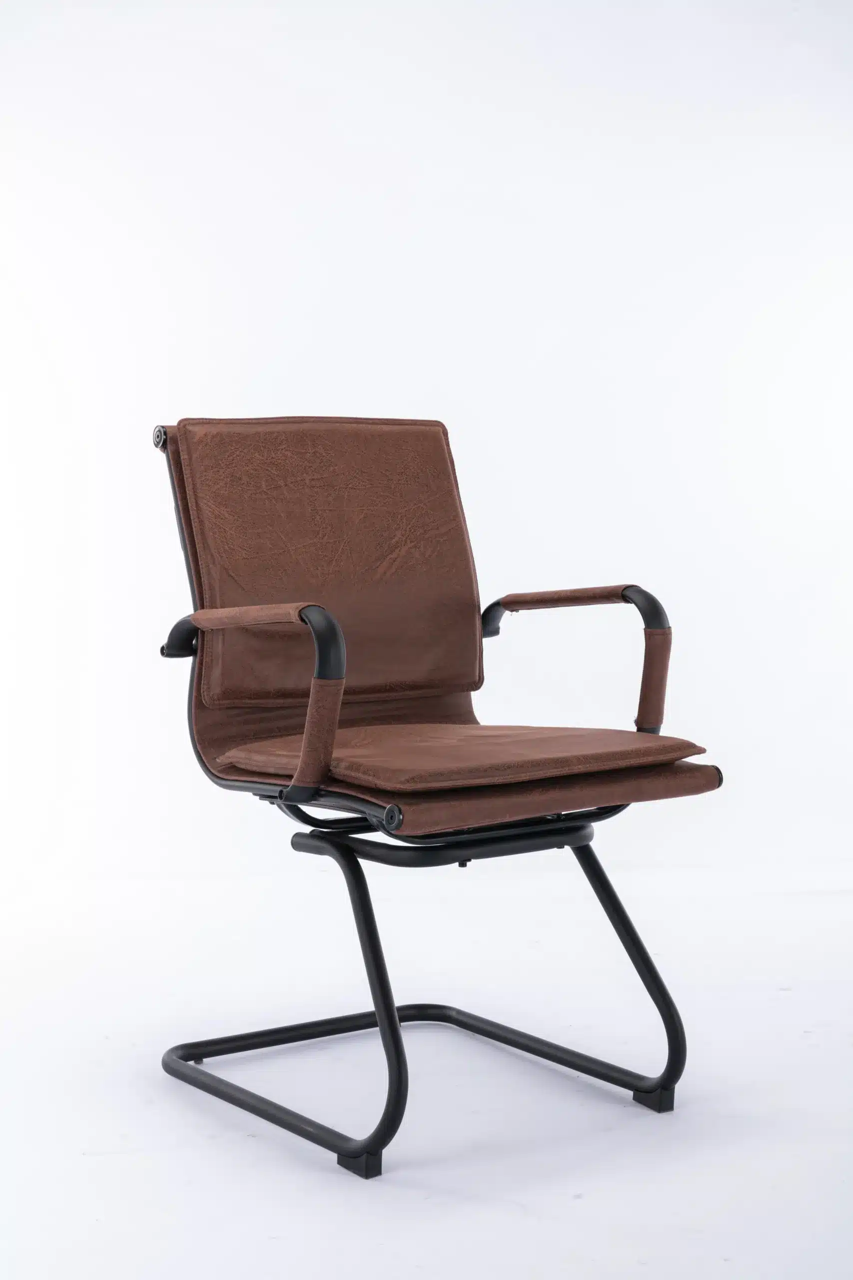 כיסא אירוח למשרד בעיצוב יוקרתי דמוי עור חום - כיסא אירוח למשרד בעיצוב יוקרתי דמוי עור חום - כסאות אורח למשרד סטייל מאסטר רהיטים - רהיטים איכותיים לבית ולמשרד כיסא אירוח למשרד בעיצוב יוקרתי דמוי עור חום