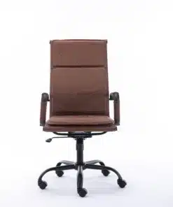 כיסא מנהלים ארגונומי בצבע חום - כיסא מנהלים ארגונומי מרופד – נוחות וסגנון מקצועי לבית ולמשרד - כסא מנהלים סטייל מאסטר רהיטים - רהיטים איכותיים לבית ולמשרד כיסא מנהלים ארגונומי בצבע חום