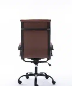 כיסא עבודה פרימיום דמוי עור חום