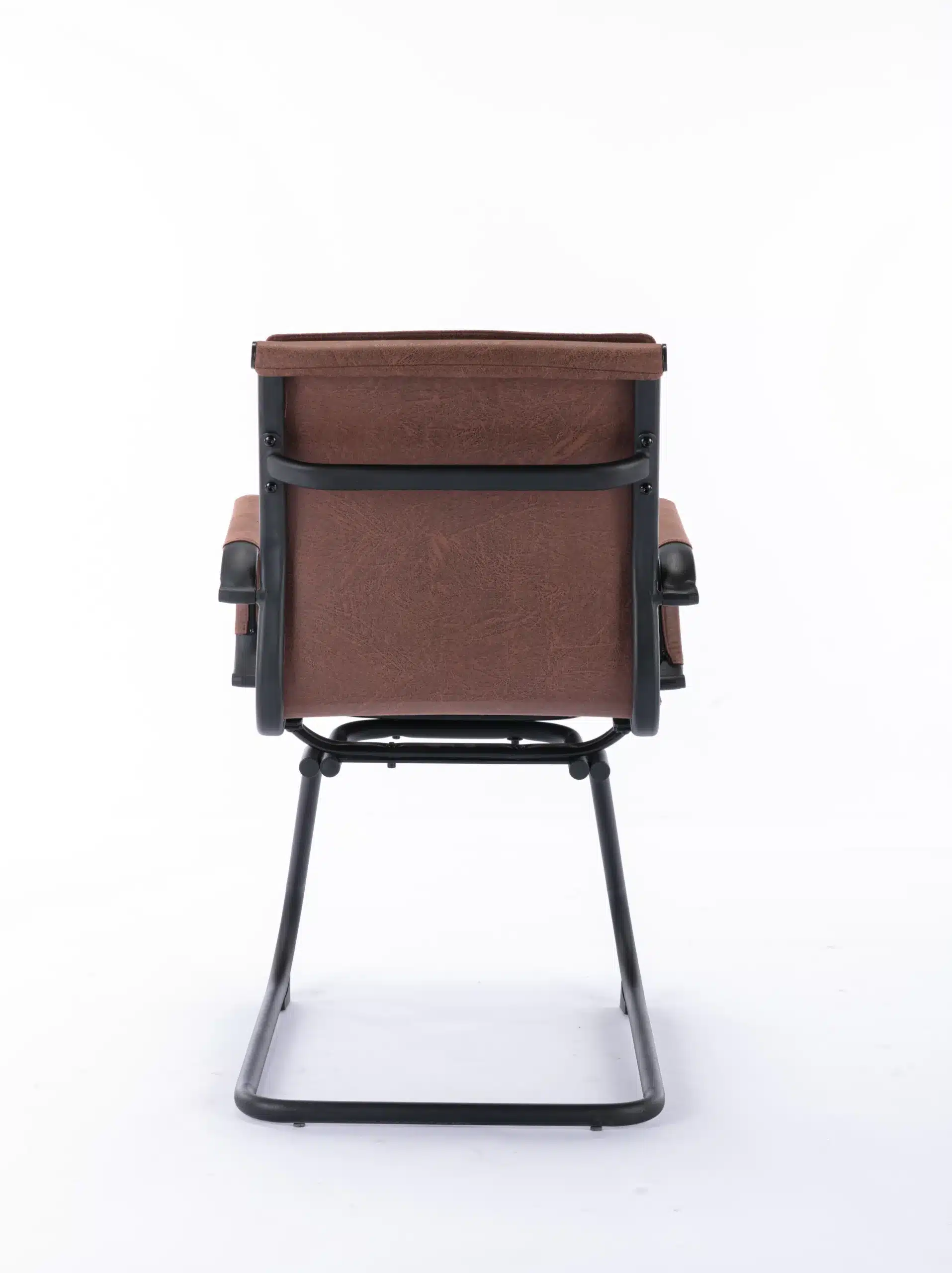 כסא אורח למשרד דמוי עור חום - כיסא אירוח למשרד בעיצוב יוקרתי דמוי עור חום - כסאות אורח למשרד סטייל מאסטר רהיטים - רהיטים איכותיים לבית ולמשרד כסא אורח למשרד דמוי עור חום