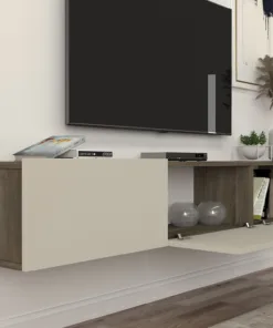 מזנון תלוי חום שמנת