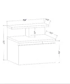 שידת לילה צפה