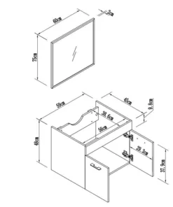 ארון אמבטיה יסמין