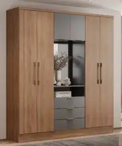 ארון בגדים אפור