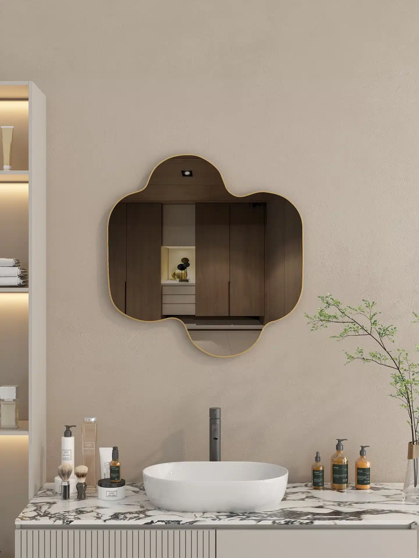 _0jpg - מראת קיר עיגול אמורפי - אקססוריז לבית סטייל מאסטר רהיטים - רהיטים איכותיים לבית ולמשרד מראה דקורטיבית