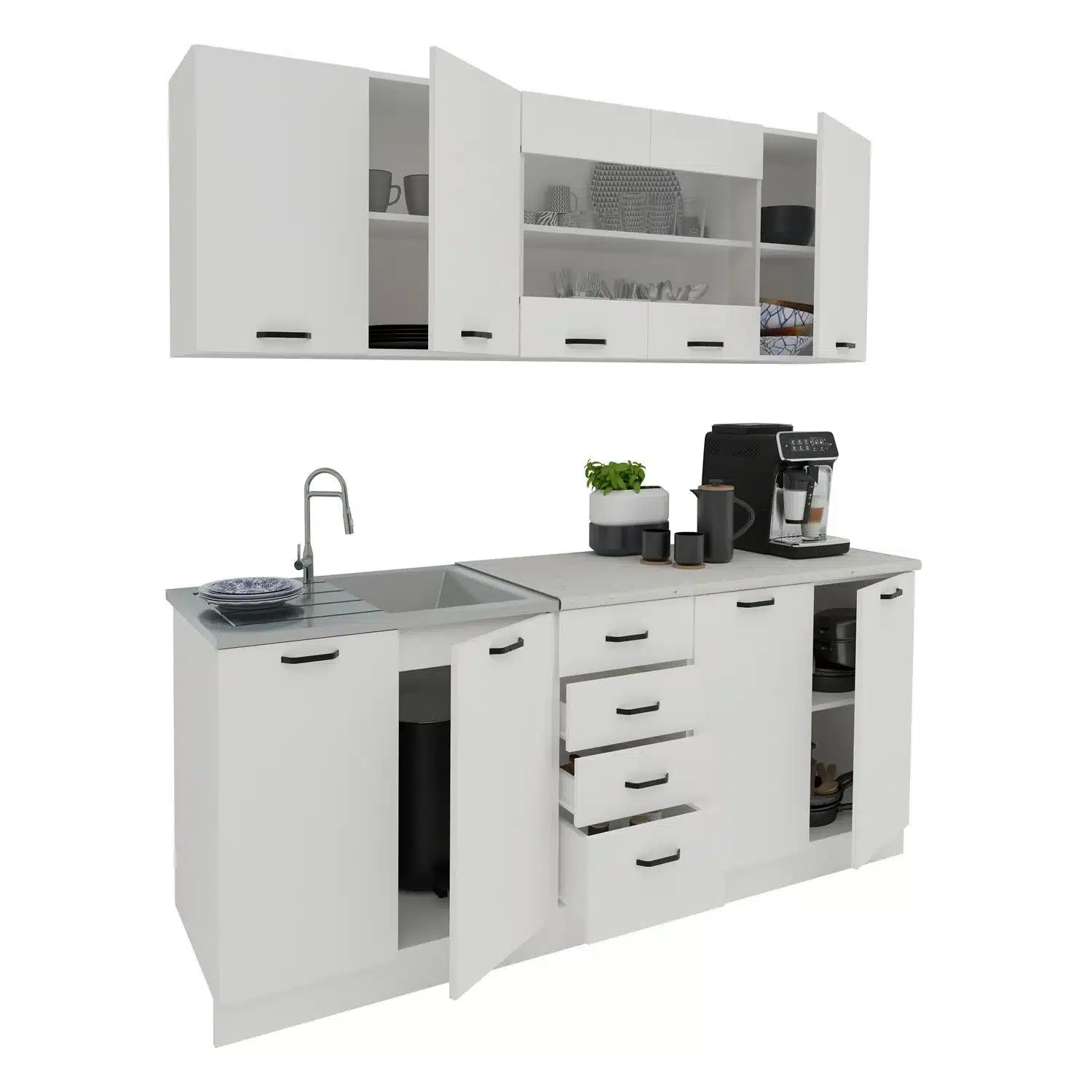 _2jpg - מטבח מודרני לבן 2 מטר - כל הרהיטים סטייל מאסטר רהיטים - רהיטים איכותיים לבית ולמשרד מטבח לבן