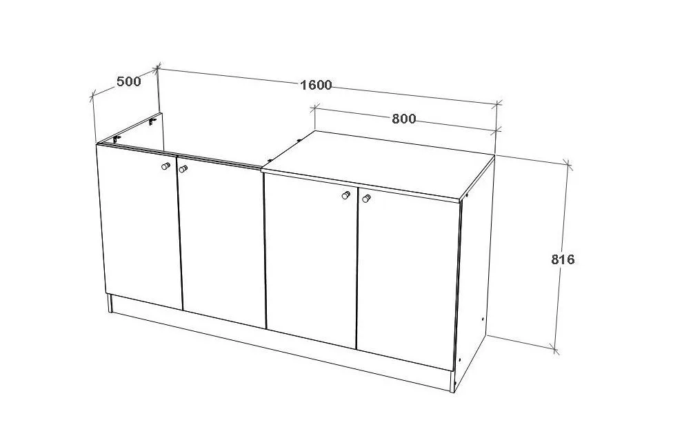 דיור_5-1jpg - מטבחון קומפקטי עם כיור נירוסטה 160 - ארונות סטייל מאסטר רהיטים - רהיטים איכותיים לבית ולמשרד מטבחון ליחידת דיור