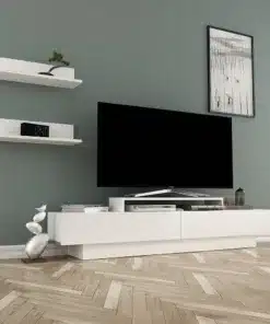 מזנון טלוויזיה לבן