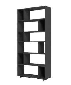 ארון ספרים שחור לסלון