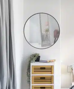 מראה עגולה שחורה