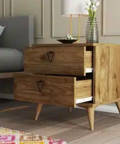 שידת לילה 2 מגירות