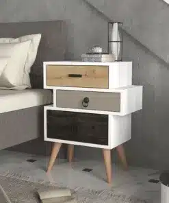 שידת-לילה-מודרנית_0-2jpg - שידת לילה מעוצבת 3 מגירות - שידת לילה סטייל מאסטר רהיטים - רהיטים איכותיים לבית ולמשרד שידת לילה מודרנית