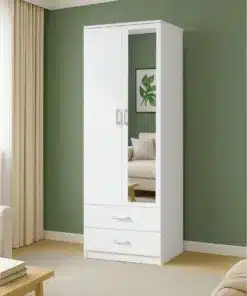 ארון-בגדים_1-25jpg - ארון בגדים 2 דלתות עם מראה רוחב 80 סמ - ארון ארון בגדים סטייל מאסטר רהיטים - רהיטים איכותיים לבית ולמשרד ארון בגדים