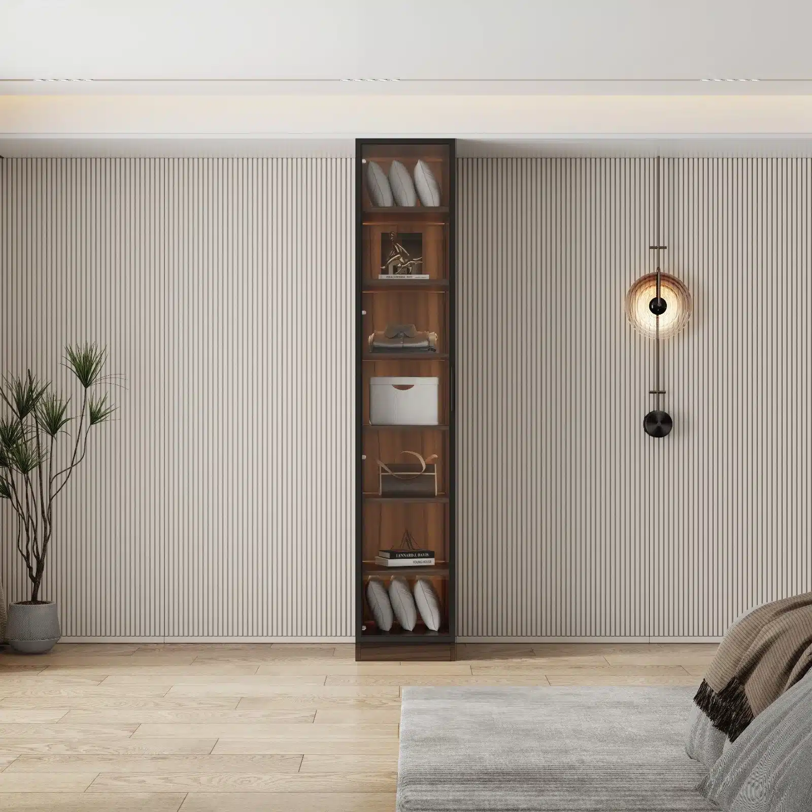 ארון-עם-תאורת_0-21jpg - ארון בגדים עם דלת זכוכית - ארון אחסון דקורטיבי סטייל מאסטר רהיטים - רהיטים איכותיים לבית ולמשרד ארון עם תאורת