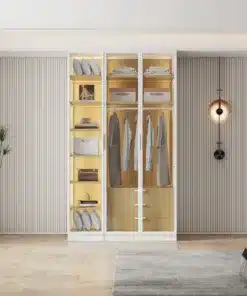 ארון עם תאורת