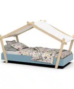 מיטת ילדים כחולה