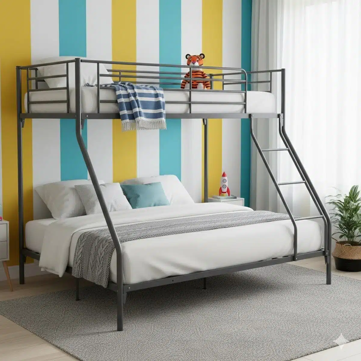 מיטת-קומותיים_1-1jpg - מיטת קומותיים ממתכת זוגית - מיטת קומותיים מתכת סטייל מאסטר רהיטים - רהיטים איכותיים לבית ולמשרד מיטת קומותיים