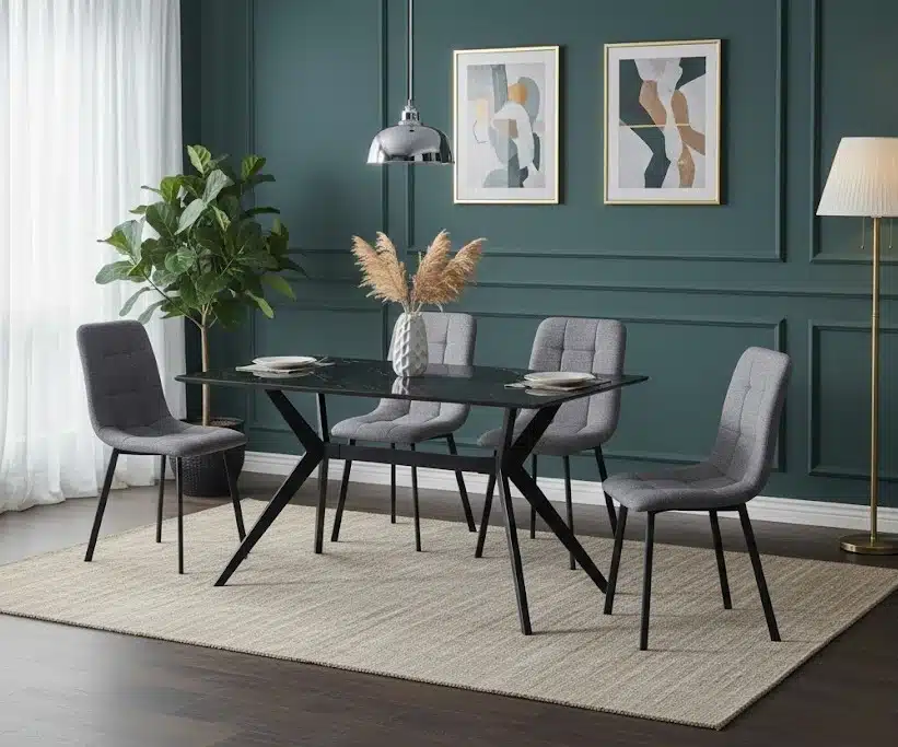 פינת-אוכל_1-3jpg - פינת אוכל קרמיקה עם 4 כיסאות - סט אוכל סטייל מאסטר רהיטים - רהיטים איכותיים לבית ולמשרד פינת אוכל