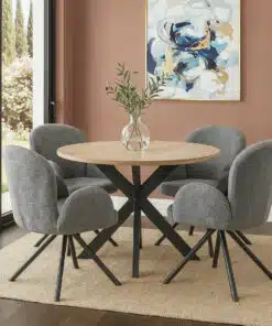 כיסא אוכל מרופד