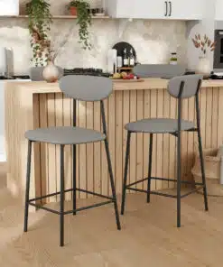 כיסא בר מרופד