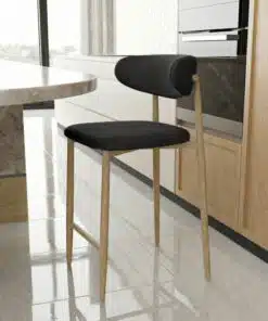 כיסא בר מרופד