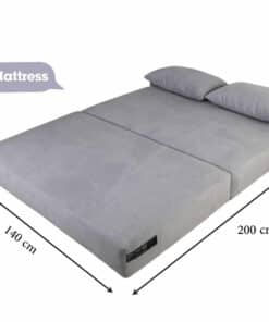 ספה נפתחת עם מזרן עבה